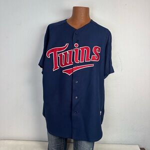 Vintage Minnesota Twins Authentic Majestic Made in USA Blank Back Jersey